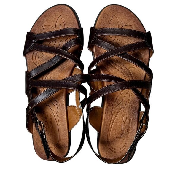 BOC Born Concept 9 Women Strappy Sandals Brown Cushioned Support - Picture 4 of 6
